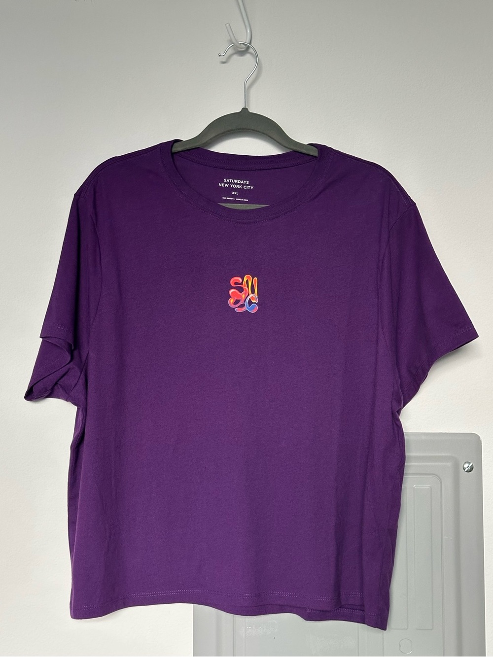 Saturdays NYC - Stacked Airbrush SNYC Short Sleeve Tee (NWT)